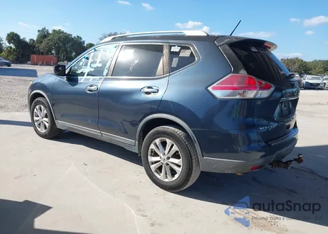 2016 Nissan Rogue Sv из США, поврежденный, VIN KNMAT2MT6GP673176